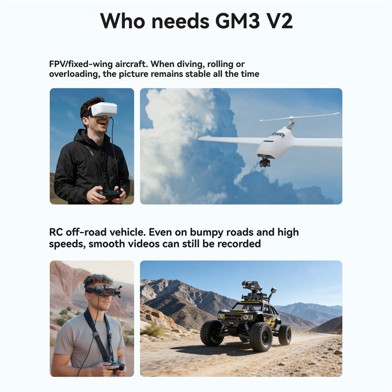 [NEW!A25P】 GM3 V2 FPV Gimbal 3 - đánh giá và giá Drone Gimbal 3 Axis
