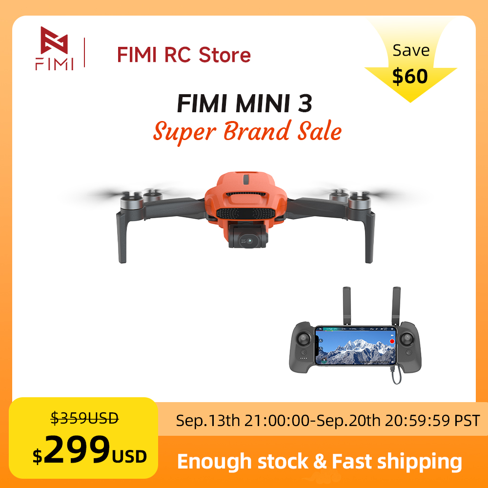 FIMI MINI 3 Camere Drone 4K 60 - đánh giá và giá Drone Gimbal 3 Axis
